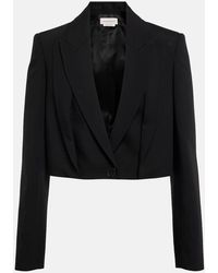 McQueen - Mini Cropped Double Revers Jacket - Lyst