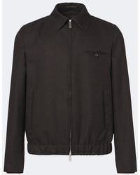 Slowear - Virgin Wool Blouson Jacket - Lyst