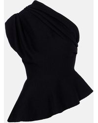 KHAITE - Aimee One-Shoulder Wool-Blend Top - Lyst