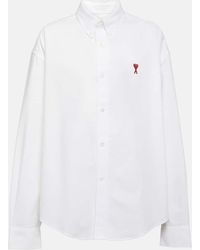 Ami Paris - Camisa con logo bordado - Lyst