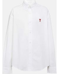 Ami Paris - Oversized Cotton Shirt - Lyst