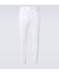 Dolce & Gabbana - Gerade Hose Aus Baumwoll-Gabardine - Lyst
