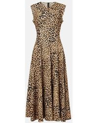 Norma Kamali - Robe Longue Grace A Imprime Leopard - Lyst