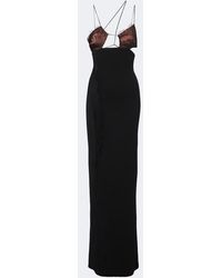 Nensi Dojaka - Cutout Lace-Trimmed Maxi Dress - Lyst