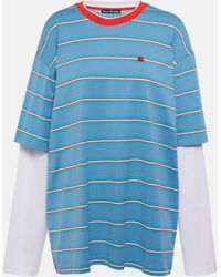 Acne Studios - Eeve Striped Cotton Jersey T-shirt - Lyst