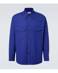 Lemaire - Camisa De Sarga De Algodon - Lyst