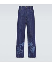 Alanui - Jungle Printed Straight Jeans - Lyst