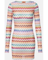 Missoni - Zig Zag Lame Minidress - Lyst