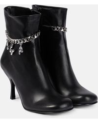 JW Anderson - Embellished Leather Ankle Boots - Lyst