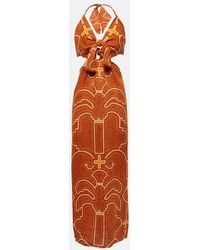 Johanna Ortiz - Printed Cutout Linen Maxi Dress - Lyst
