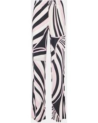 PUCCI - Iride Jersey Satin Straight Pants - Lyst