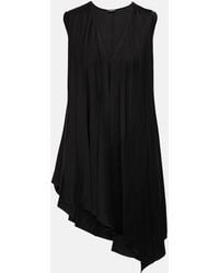 JOSEPH - Pleated Asymmetric Satin Top - Lyst