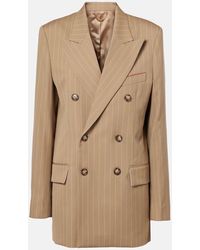 Victoria Beckham - Pinstripe Virgin Wool Blazer - Lyst
