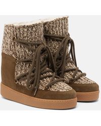 Isabel Marant - Suede-Trimmed Snow Boots - Lyst