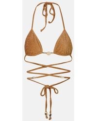 SAME - Shell Embellished Bikini Top - Lyst