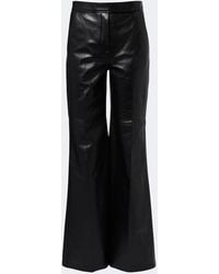 Dorothee Schumacher - Leather Flared Pants - Lyst
