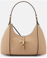 Tod's - Borsa a spalla T Timeless Small in pelle - Lyst