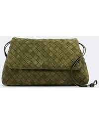 Bottega Veneta - Giorno Intrecciato Suede Crossbody Bag - Lyst