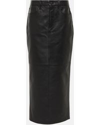 Wardrobe NYC - Back-slit Leather Maxi Skirt - Lyst
