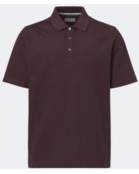 Canali - Cotton Polo Shirt - Lyst