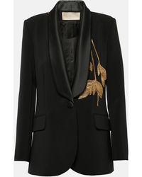 Elie Saab - Embellished Cady Tuxedo Jacket - Lyst