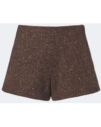 Ralph Lauren - Wool And Cashmere-Blend Boucle Shorts - Lyst