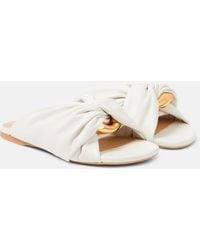JW Anderson - Corner Leather Slides - Lyst