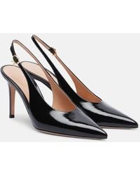 Gianvito Rossi - Robbie 85 Leather Slingback Pumps - Lyst