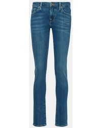 7 For All Mankind - Mid-Rise Skinny Jeans Pyper - Lyst