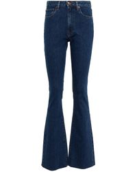 Damen Bekleidung Jeans Schlagjeans 3x1 Denim High-Rise Flared Jeans Farrah in Blau 
