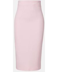 Safiyaa - Hokuku Crepe Pencil Skirt - Lyst