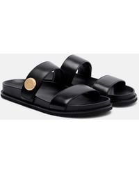 Tory Burch - Romy Sport Leather Slides - Lyst