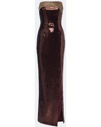 Rebecca Vallance - Glimmer Embellished Bustier Gown - Lyst
