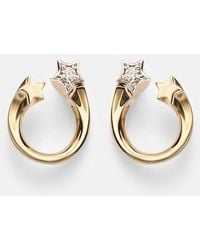 Roxanne First - Shooting Star 14Kt Earrings With Diamonds - Lyst