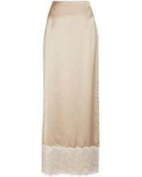 Brock Collection Lace-trimmed Maxi Skirt - Natural