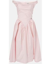 Vivienne Westwood - Sunday Draped Satin Corset Dress - Lyst
