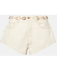 Alanui - Ocean Dream Denim Shorts - Lyst