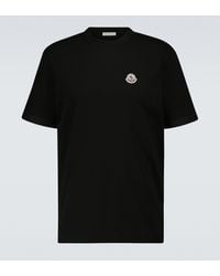 Moncler Short-sleeved Cotton T-shirt - Black