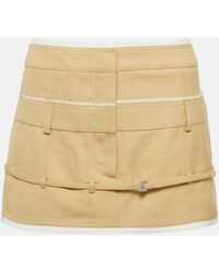 Jacquemus - Beige Le Chouchou 'la Mini Jupe Caraco' Miniskirt - Lyst