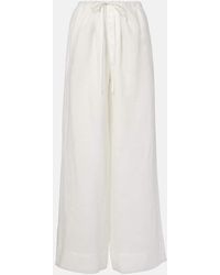 SIR. - Rosalia Mid-Rise Ramie Wide-Leg Pants - Lyst