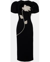 Rebecca Vallance - Verziertes Cocktailkleid Aus Crepe - Lyst
