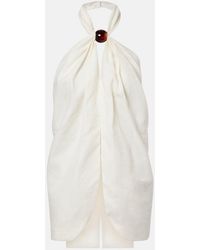 Faithfull the Brand - Biba Halterneck Linen Top - Lyst