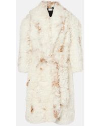 Magda Butrym - Belted Shearling Coat - Lyst