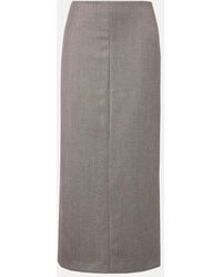 The Row - Nythera Virgin Wool Gabardine Pencil Skirt - Lyst