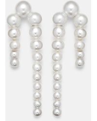Sophie Bille Brahe - Petite Perle Nuit 14Kt And Pearl Earrings - Lyst