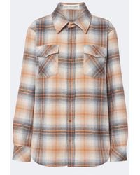 God's True Cashmere - Ironwood Plaid Cashmere Shirt With Carnelians - Lyst