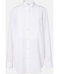 The Row - Camisa De Esmoquin Erelia De Popelin De Algodon - Lyst
