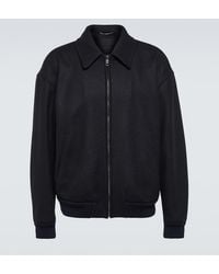Dolce & Gabbana - Wool-Blend Bomber Jacket - Lyst