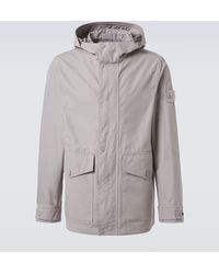 Stone Island - Chaqueta Ghost En Lona De Algodon - Lyst