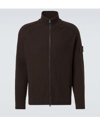 Stone Island - Ghost Waffle-Knit Virgin Wool Jacket - Lyst